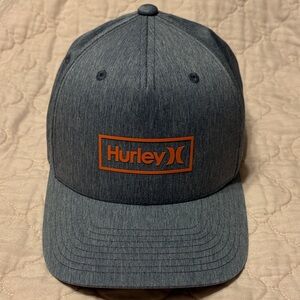 Hurley phantom box Hat with Vibrant Orange Emblem flex fit